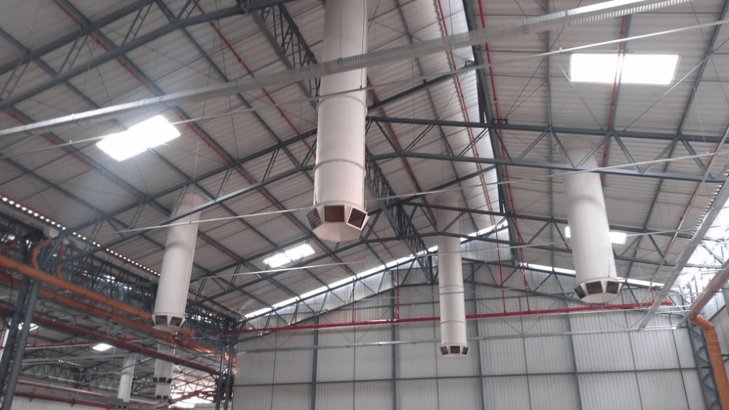 sistemas de ventilação industrial para renovação de ar